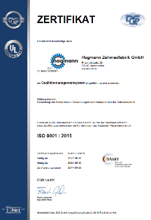 Zertifikat DIN EN ISO 9001